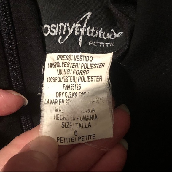 Positive Attitude Black and white dress - Picture 3 of 4